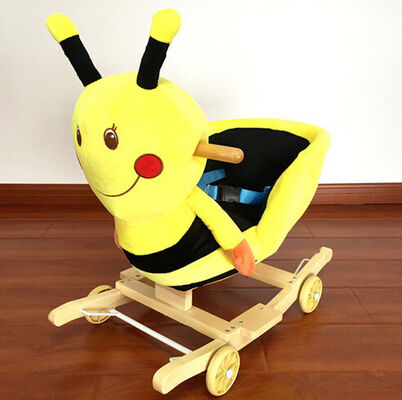 Lovely Pink Green Animal Baby Rocking Chair Toy Elephent Eco - Friendly 60*33*55cm SGS ITS