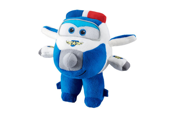 8 Style Cartoon Plush Toys 20cm Super Wings Airplane , Red / Green / Yellow Color
