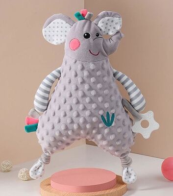 Baby comfort blanket with Plush Stuffed soft toy 40*26cm