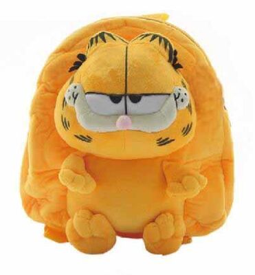 Eco - Friendly Yellow Garfield Kids School Backpacks CE Approved For Children 28cm