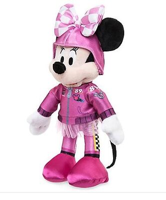 Fashion Disney Plush Toys , Pink Mickey Mouse Disney Roadster Racers Cars Stuffed Animal 30cm