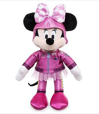 Fashion Disney Plush Toys , Pink Mickey Mouse Disney Roadster Racers Cars Stuffed Animal 30cm