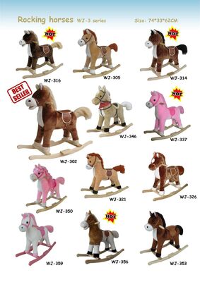 Fashion Rocking Horse Animals Indoor For Chlidren Riding On Playing