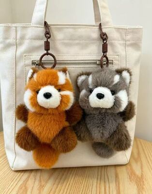 Fashion and Lovely red panda Soft Plush Keychains 15cm