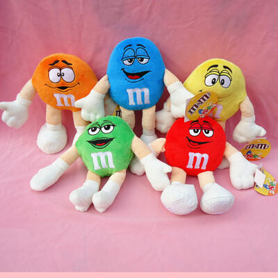 Red M&M Character Stuffed Animals For Babies , Small Plush Toys