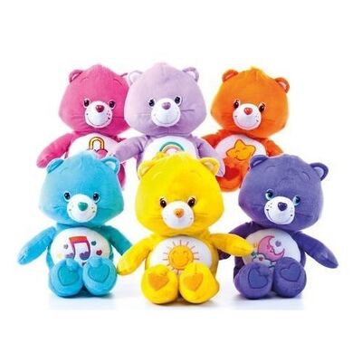 Original Care Bears Stuffed Animals Cartoon Plush Toys , Purple / Blue / Yellow