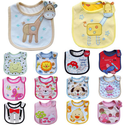 Funny Cotton Custom Baby Bibs for Boy and Girl , Eva Waterproof
