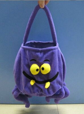 12inch Purple Halloween Gift Bag Stuffed Plush Toys For Halloween Party
