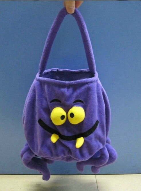 12inch Purple Halloween Gift Bag Stuffed Plush Toys For Halloween Party